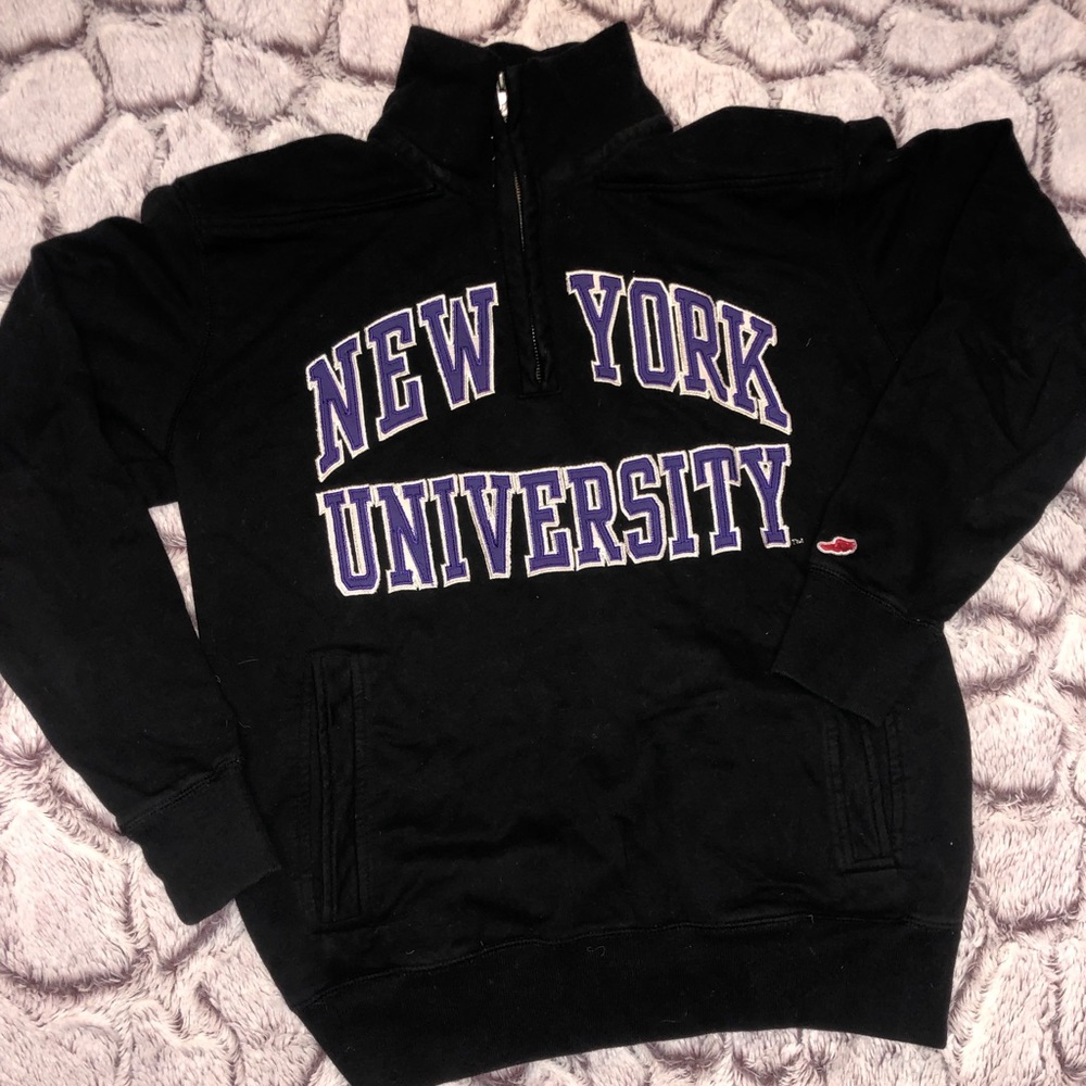 NEW YORK UNIVERSITY quarter zip